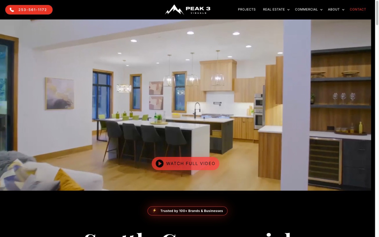 Peak 3 Visuals homepage