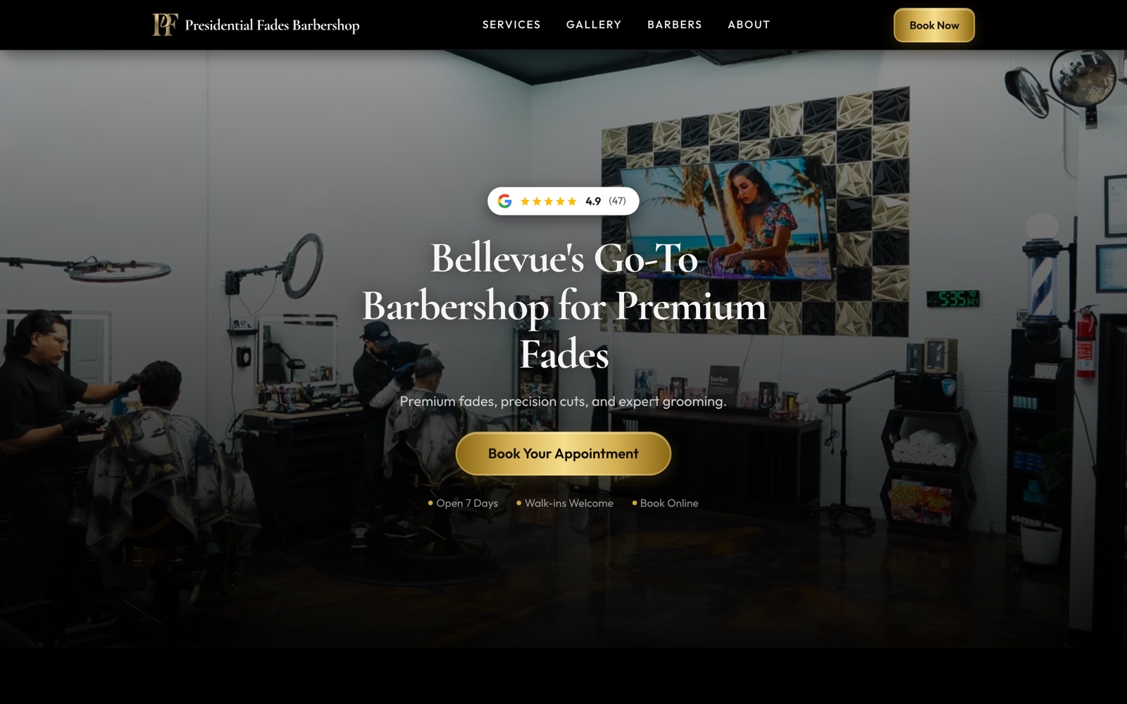 Presidential Fades homepage